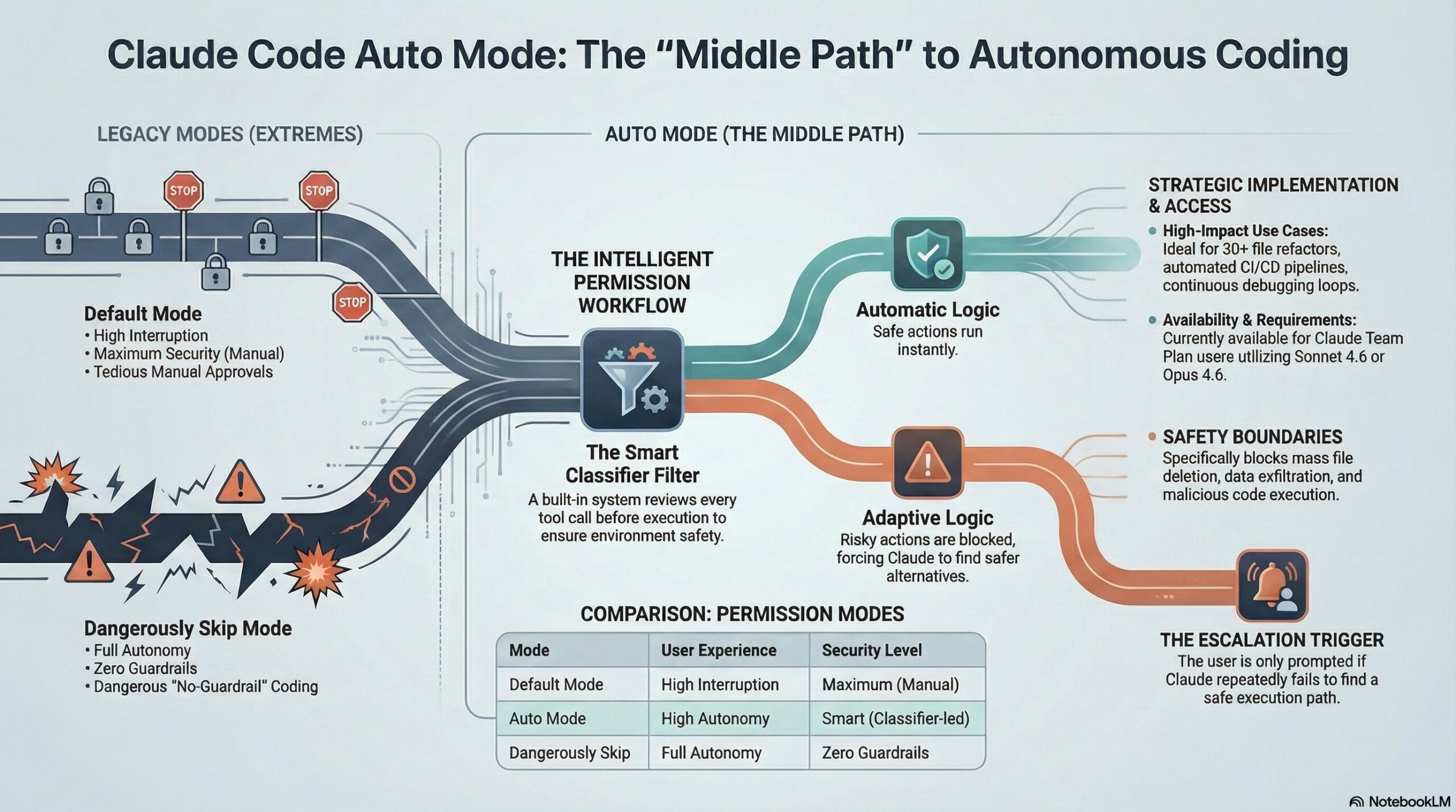 Claude Code Auto Mode — Infografik (KI-generiert)